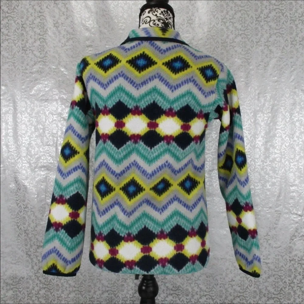 PATAGONIA Synchilla Geo Chevron Snap T Pullover Size XXS
